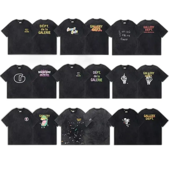 Gallery Dept Washed Black Graphic Tees #2 — product photo